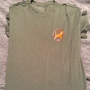 Figs Olive T-Shirt with Dog-tor graphic